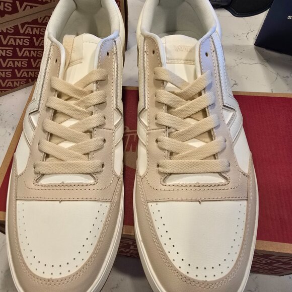 Vans Men's Lowland Cc Leather Marshmallow True White Skate Shoes Size 13 NIB - Picture 4 of 10